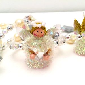 Avon Festive Garland with Gold and White Angels